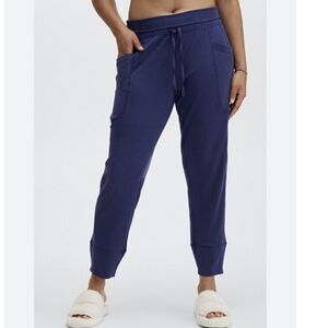 Fabletics Sleek Knit Drawstring Pants Joggers Blue XS